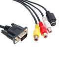 Cáp chuyển VGA to Svideo +Composite RCA F Cable 