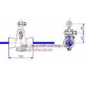 Chuỗi treo cáp, Bộ đỡ cáp ADSS (KV 400m)