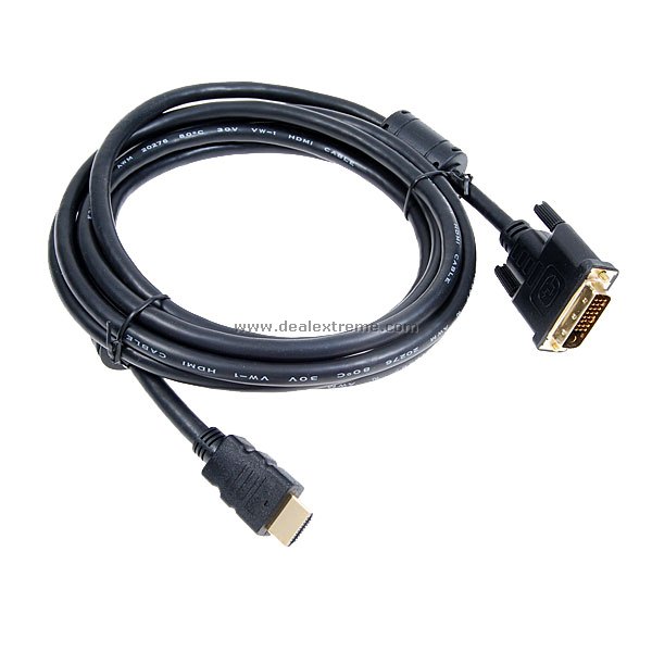 Cable HDMI to DVI 24+1 Cable (1.5-Meter)