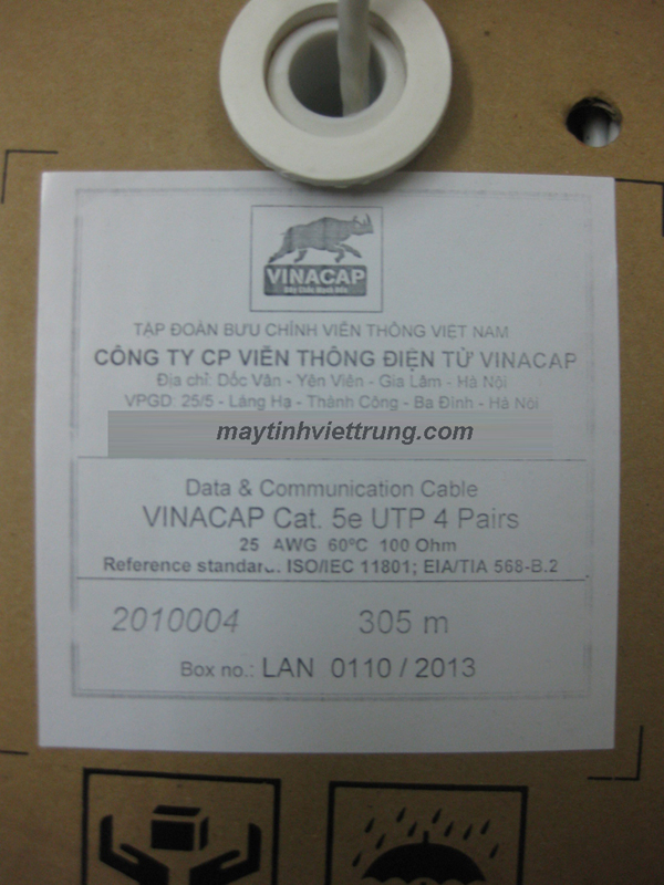 Cáp mạng lan cat 5e vinacap