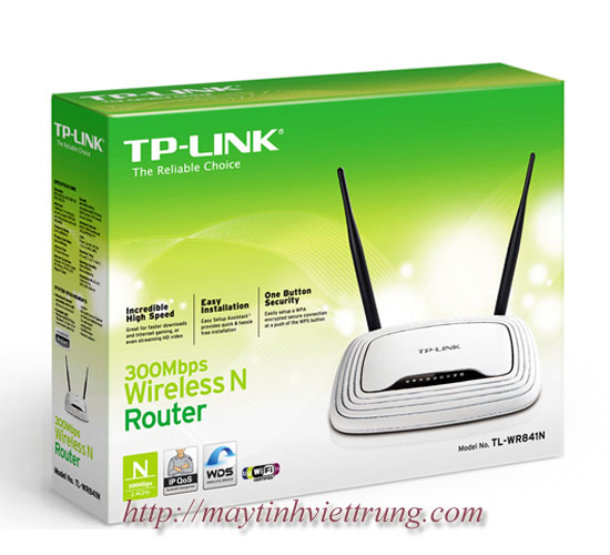 Bộ định tuyến không dây Router TP Link TL-WR841N chuẩn N 300Mbps