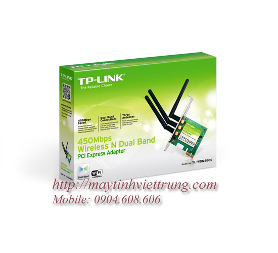 Card wifi N băng tần kép 450Mbps TP-LINK TL-WDN4800