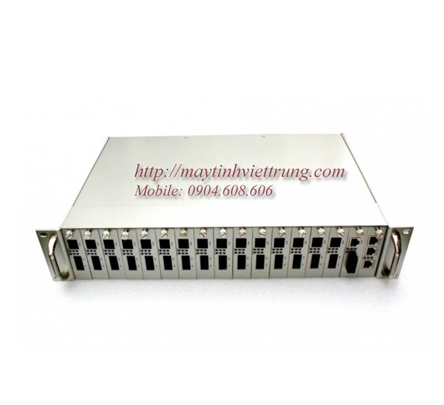 16 slots rack mount ethernet media converter