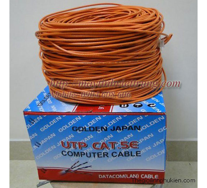 Cáp mạng Golden Japan UTP Cat5e 0.35m