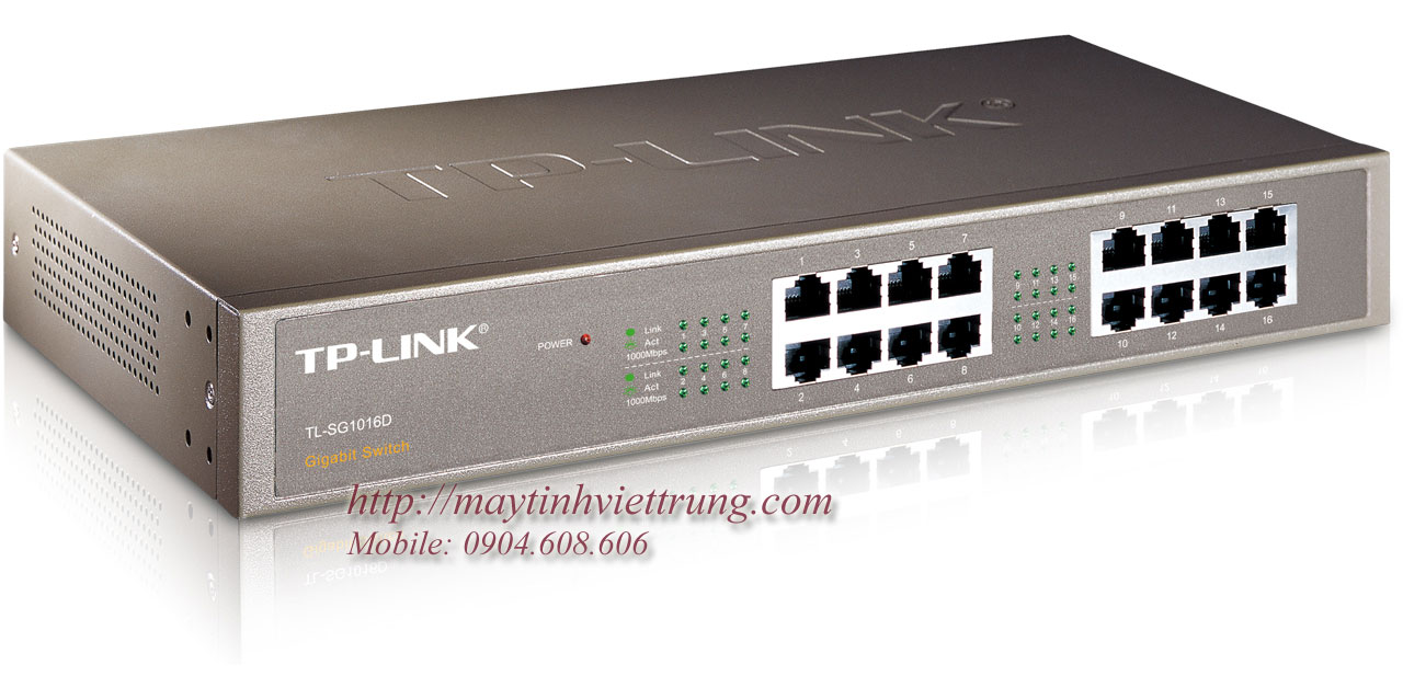Bộ chia tín hiệu 16 cổng Gigabit Desktop/Rackmount TP Link TL-SG1016D