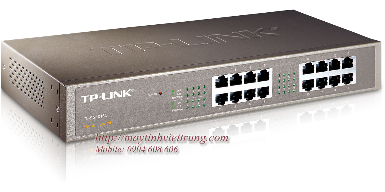 Bộ chia tín hiệu 16 cổng Gigabit Desktop/Rackmount TP Link TL-SG1016D