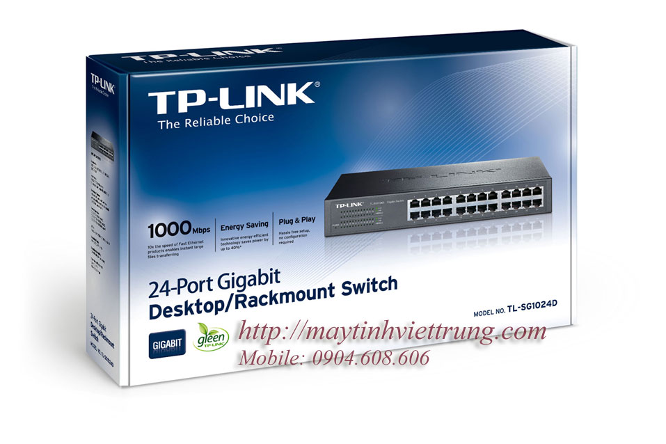 Bộ chia tín hiệu 24 cổng Gigabit Desktop/Rackmount TP Link TL-SG1024D
