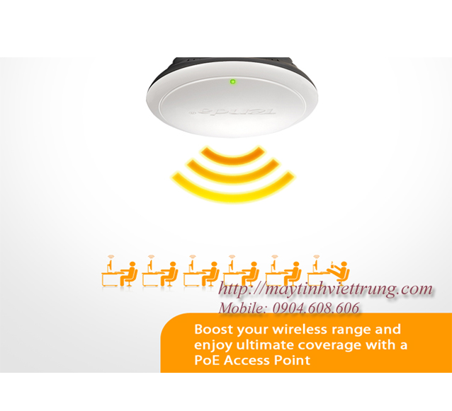 Bộ phát wifi gắn trần Tenda W301A N300