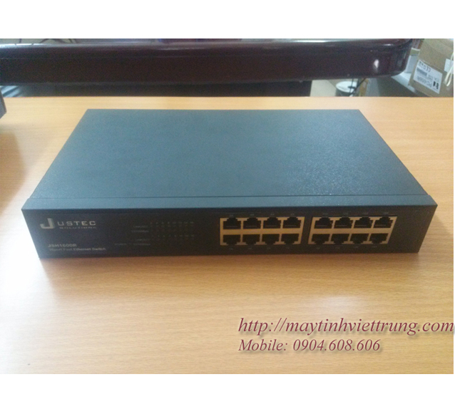 Switch 16 port Justec JSH1600R vỏ sắt