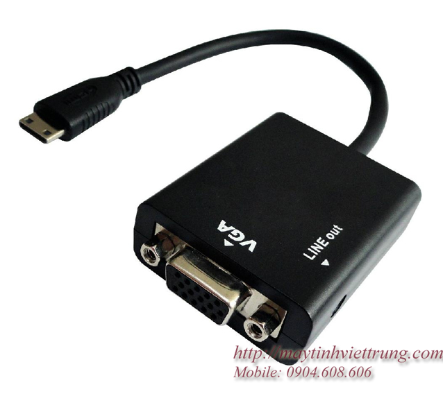 Cáp chuyển đổi Mini-HDMI to VGA