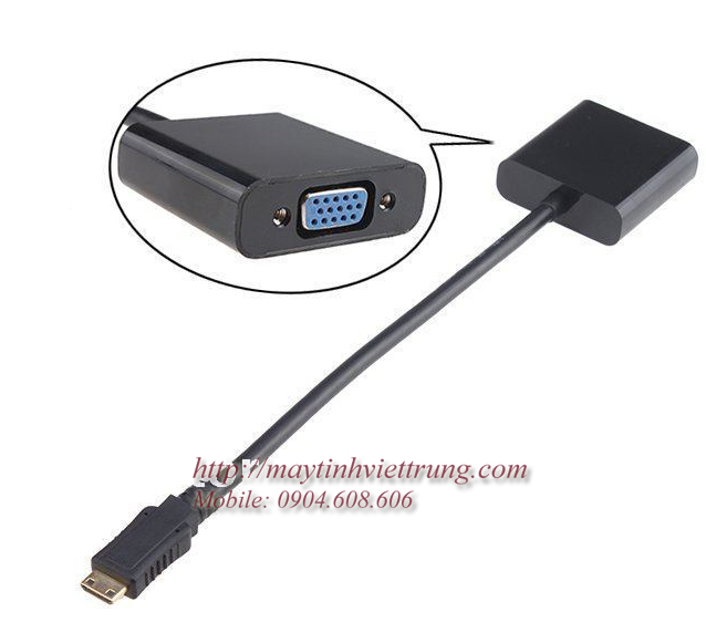 Cáp chuyển đổi Mini-HDMI to VGA