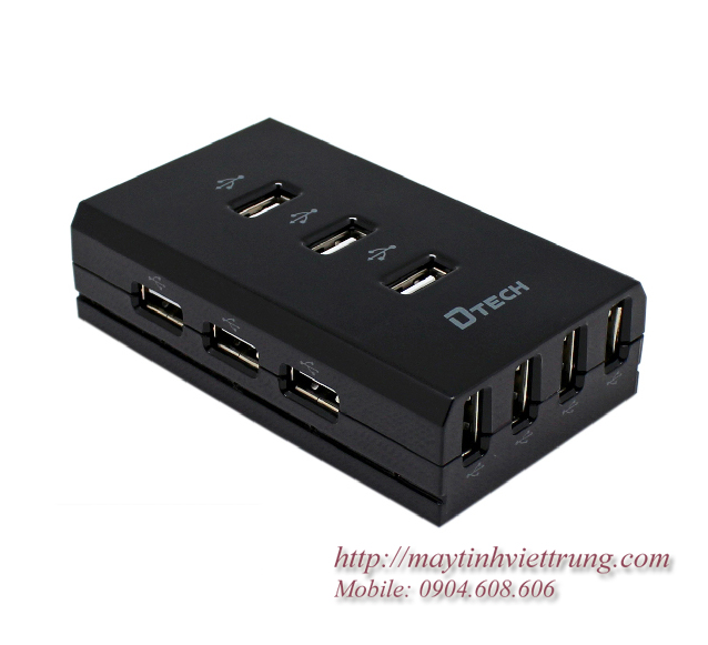 Hub usb 13 cổng DTECH DT3000 (Hub usb 13 port) hỗ trợ nguồn ngoài