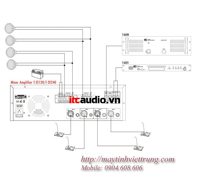 Âm ly ITC T-2E120 T-2E240