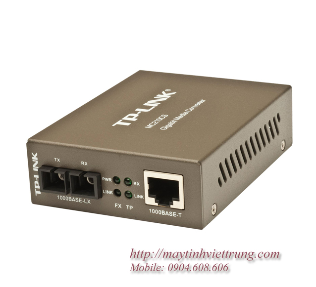 Bộ chuyển đổi quang điện Single-Mode Gigabit MC210CS