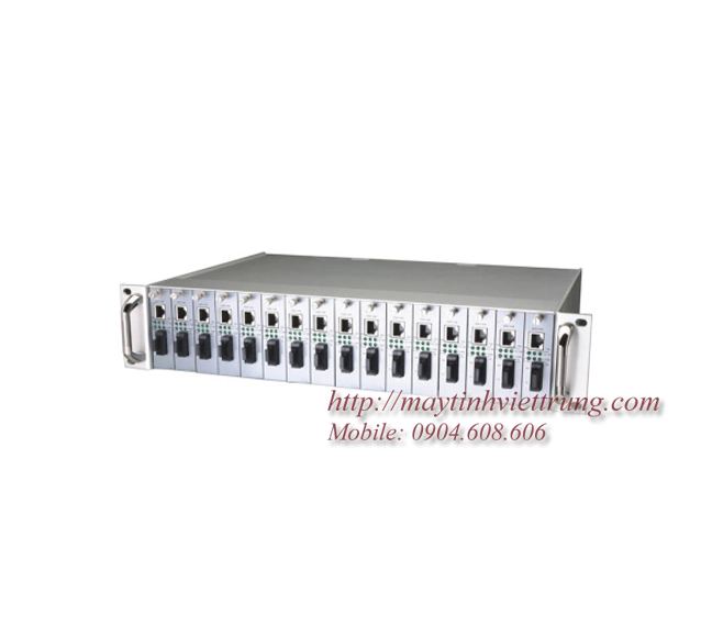 16 SLOTS RACK MOUNT ETHERNET MEDIA CONVERTER RACK2000, BO CHUYEN DOI TIN HIEU RACK2000