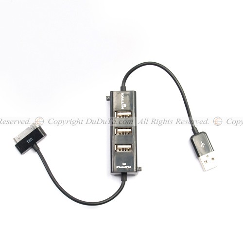 Hub USB 3 port Ipod, Hub USB Ipod 2.0, Hub Iphone USB 2.0 2