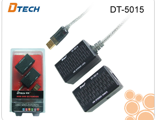 BO CHUYEN DOI USB SANG RJ45 DTECH DT-5015 , USB EXTENDER DTECH DT-5015 CHO MAY IN, SCANER, DTECH DT5015