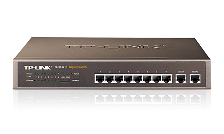 TP-Link Gigabit-Uplink Switch TL-SL1210, Switch Giga TP-LINK TL-SL1210, Switch giga TP-Link TL-SL1210