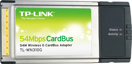 WIRELESS CARDBUS ADAPTER TL-WN310G 54 MBPS,  ADAPTER TL-WN310G