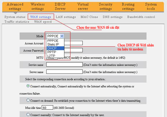 HUONG DAN CAI DAT BO PHAT TENDA 311R, CAI DAT WIFI TENDA 311R, CAI DAT WIFI