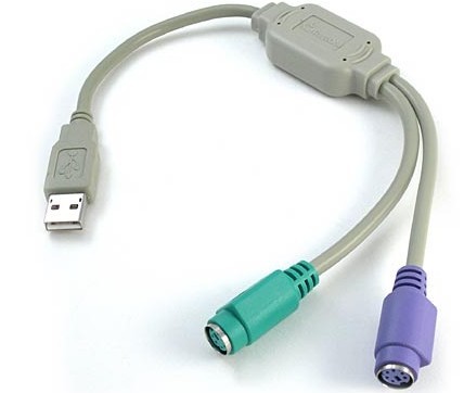 Cáp chuyển đổi từ USB sang PS2, cap chuyen doi tu usb sang ps2, cap chuyen USb-PS2