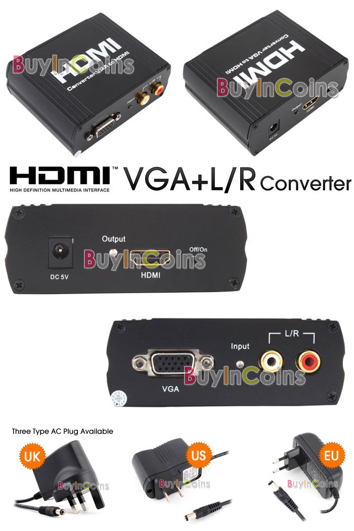 BO CHUYEN DOI VGA SANG HDMI, CHUYEN DOI VGA TO HDMI, BO CHUYEN VGA RA HDMI