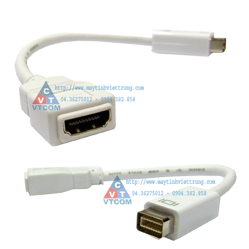 CAP CHUYEN DOI TU MINI-DVI TO HDMI, DAY CHUYEN DOI MINI-DVI TO HDMI, MINIDVI TO HDMI