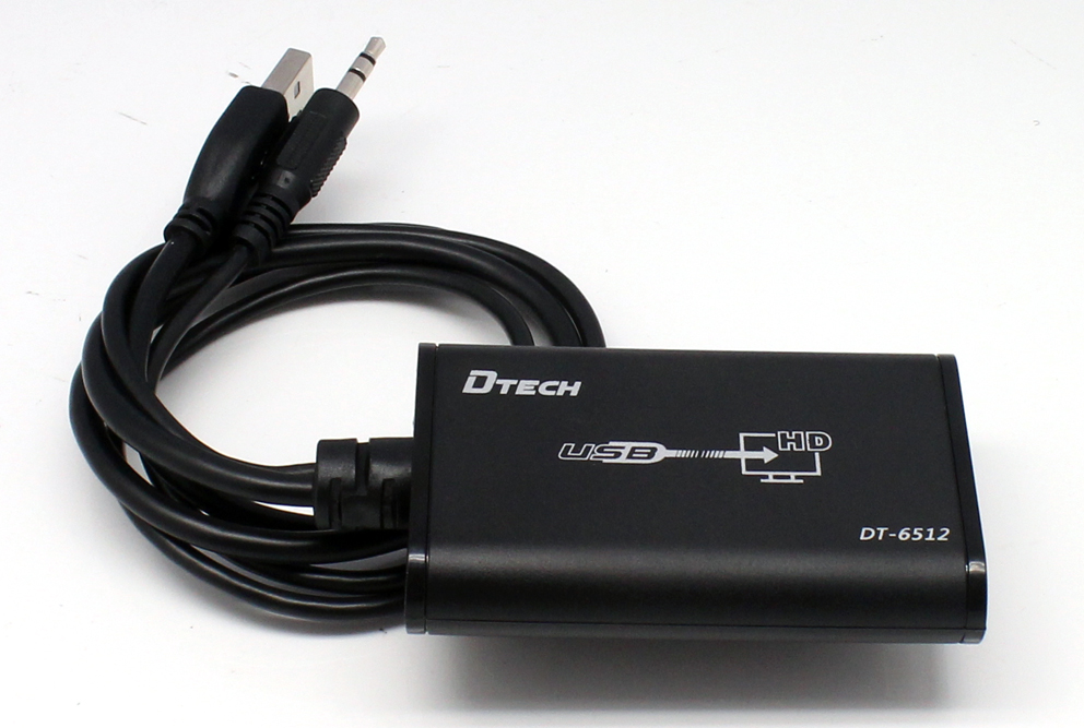 CAP CHUYEN DOI USB TO HDMI DTECH DT-6512, CHUYEN DOI USB SANG HDMI DTECH DT6512 . CHUYỂN ĐỔI USB SANG HDMI 