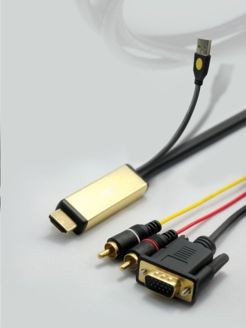 CAP CHUYEN HDMI TO VGA  AUDIO HZQ, BAN CAP CHUYEN DOI HDMI RA VGA TACH AUDIO, CAP CHUYEN HDMI TO VGA XIN 