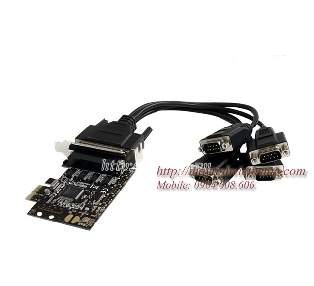 CARD PCI EXPRESS RA 4 COM RS232, CARD MỞ RỘNG PCI EX TO 4 COM