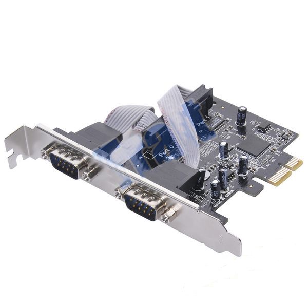 CARD MỞ RỘNG PCI-EXPRESS TO 2 COM, CARD CHUYEN DOI PCI EXPRESS TO 2 CONG COM, CARD PCI-E TO 2 COM