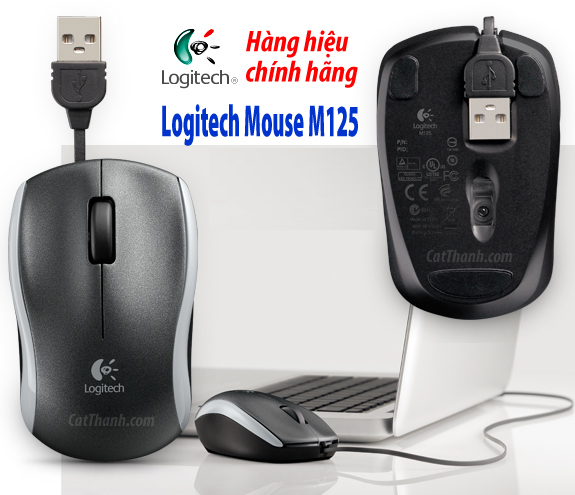 CHUOT DAY RUT LOGITECH M125, CHUOT LAPTOP LOGITECH DAY RUT M125, BAN CHUOT DAY RUT LOGITECH GIA RE, CHUOT LOGITECH CHINH HANG