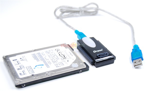 BO CHUYEN DOI USB RA IDE SATA DTECH DT-8003A, CHUYEN USB RA ATA SATA DTECH DT-8003A, USB -IDE SATA DTECH