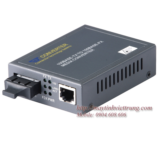 HOP CHUYEN DOI QUANG WINTOP 10/100 MEDIA CONVERTER, BAN BO CHUYEN QUANG GIGA