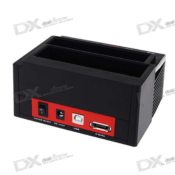 Unitek Y-2041 USB2.0 / E-SATA Dual SATA HDD Docking Station, DOCK UNITEK HDD DUAL SATA ESATA